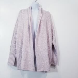 Anthropologie Angel of The North Women size XS Alpaca Blend Pink Knit Cardigan